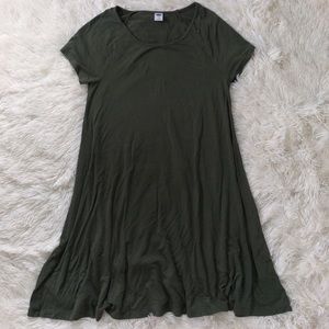 Old Navy Forest green T-shirt dress.